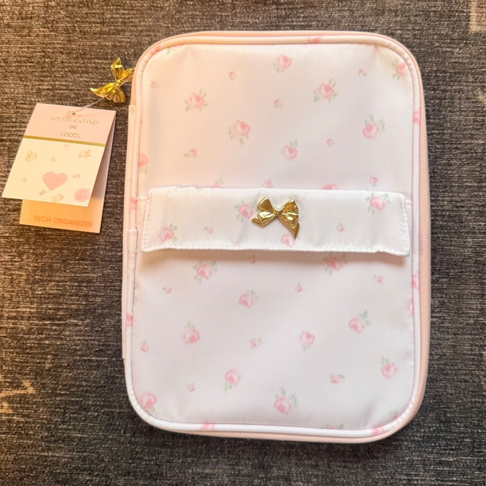 Love Shack Fancy Tech Organizer Blooming Heirloom Ditsy Floral Travel Case NEW
